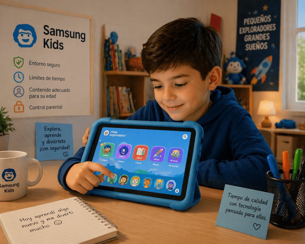 ¿Por qué Samsung destaca en pantallas?-IES ROSA CHACEL 12 Samsung Kids control parental